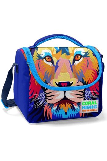 Emre Tuval Coral High Lion Patterned Lunch Box 11741