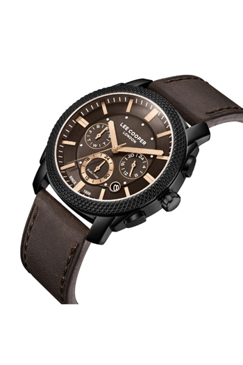 Lee Cooper Men's Multi Function Brown Dial Watch - LC08178.642