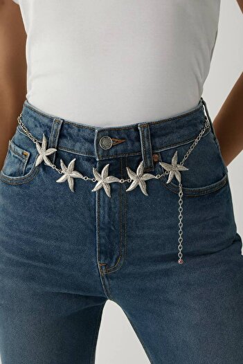 Noa Noa Sun Detailed Chain Women's Belt