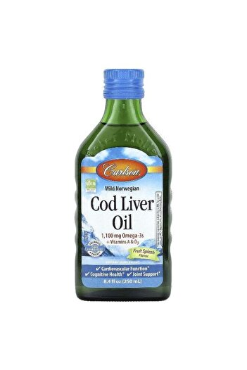Carlson , Wild Norwegian Cod Liver Oil, Fruit Splash, 8.4 fl oz (250 ml)