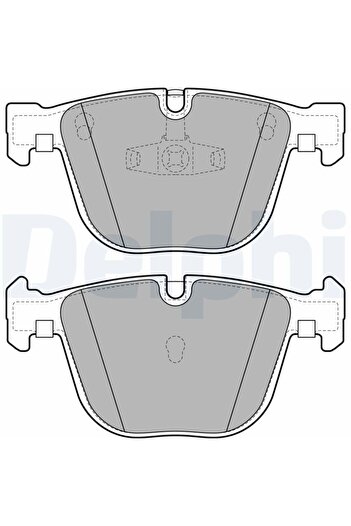 DELPHİ Brake pad set, rear, BMW 7 Series, F01, F02, F03, F04,