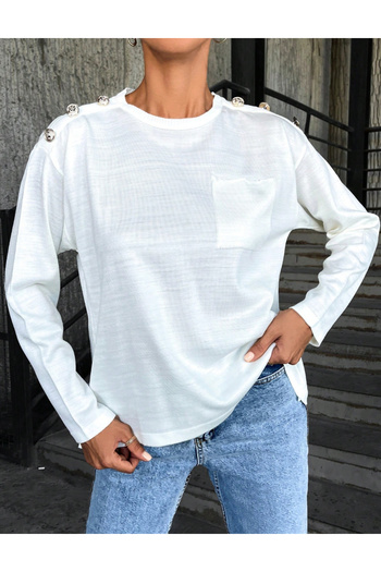 SHEIN blouse, cream