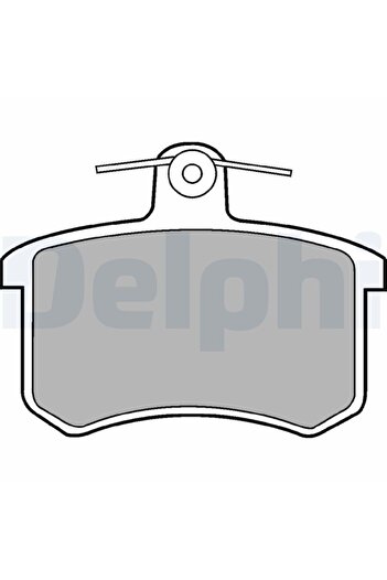 DELPHİ Brake pad set, rear, Fiat Tipo,