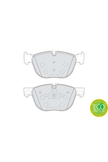 FERODO Brake pad set, front, BMW X6, E71, E72,