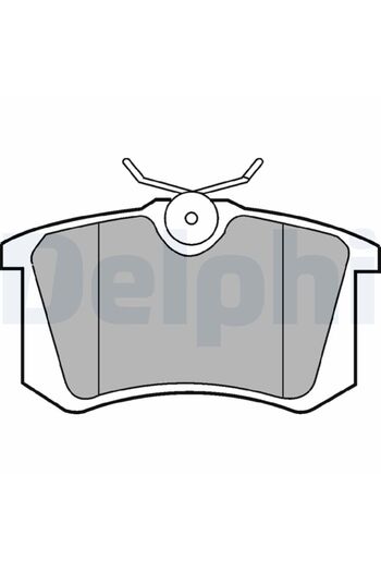 DELPHİ Brake pad set, rear, Audi TT, 8N3,