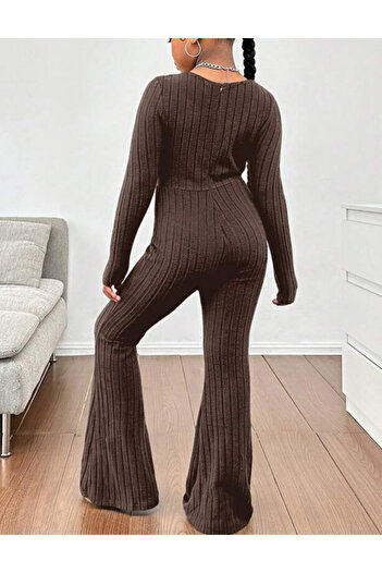 SHEIN jumpsuit, brown