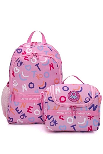 United Colors of Benetton Bag+Lunch+Pen Holder 3-Piece Primary School Bag Set