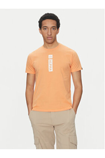 Alpha Industries Ανδρικό T-Shirt 146509 Πορτοκαλί