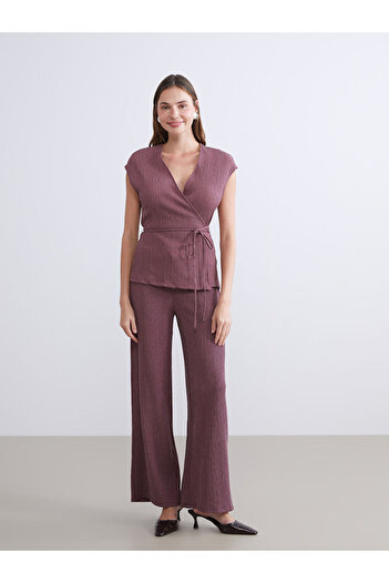 LC Waikiki V-Neck Textured Women's Vest