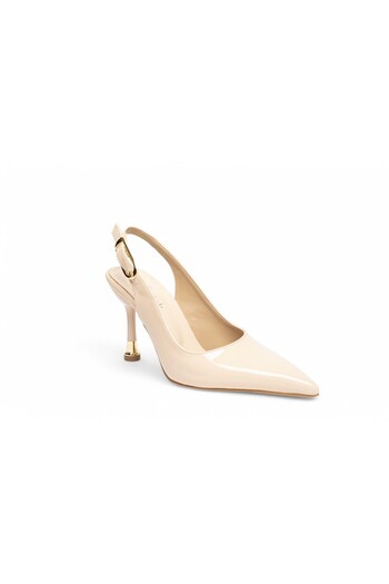 Lölük Moda Women's Ovis Pointed Heeled Shoes Navy Blue Patent Leather Available in Sizes 41 and 42