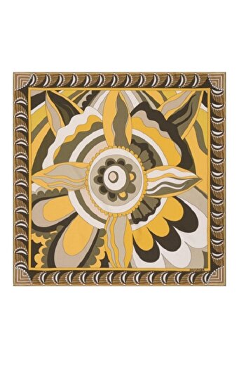 Imannoor Dancing Flower Scarf 231-4017 - Khaki