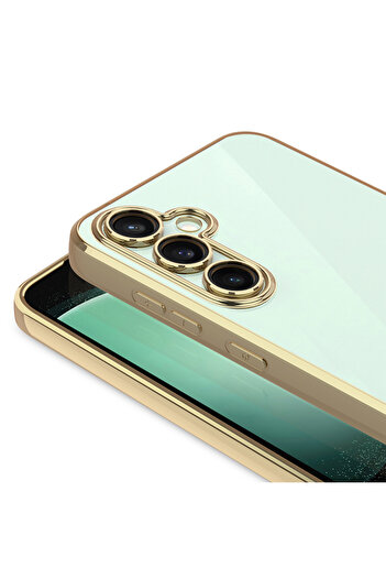 zore Galaxy A16 Compatible Case with Camera Protection Featuring Logo Shrp Omega Cover-Silver
