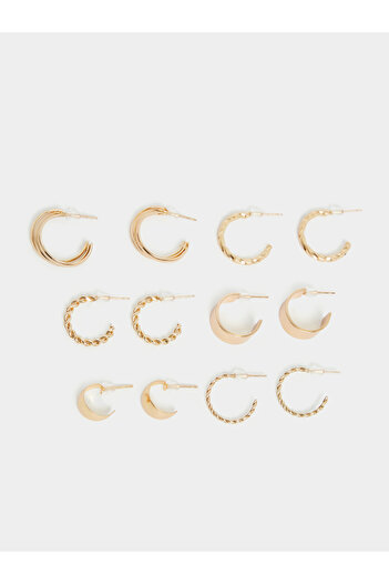Styli Set of 6 - Plain Hoop Earrings