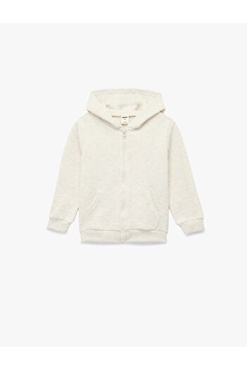 Koton Beige Baby Girl Sweatshirt 6Wmg10094Ak
