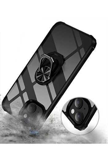 zore iPhone 14 Plus Compatible Shrp Mola Case-Navy Blue