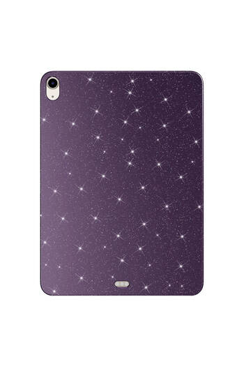 zore iPad Air 11 2025 M3 Silvery Shiny Appearance Shrp Tablet Cotton Case - Deep Purple