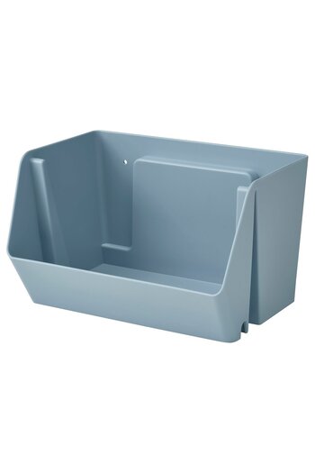 IKEA FODERTRÅG Organiser for desk/wall, grey-blue, 25 x 18 x 15 cm