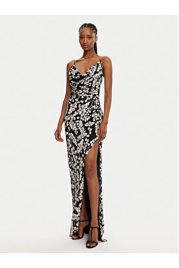 BALMAIN Γυναικείο βραδινό φόρεμα DF0RN195JJ33 Μαύρο