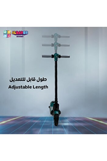 ALBADER Mini Electric Scooter For Kids, Scooter With Lighted Base, Kids Ride on 24V Motorized Rechargeable