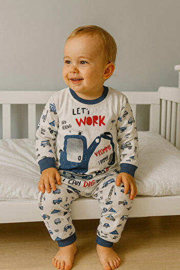 mini mia Cute Printed Baby Kids Pajama Set 3-4-5 Years Old