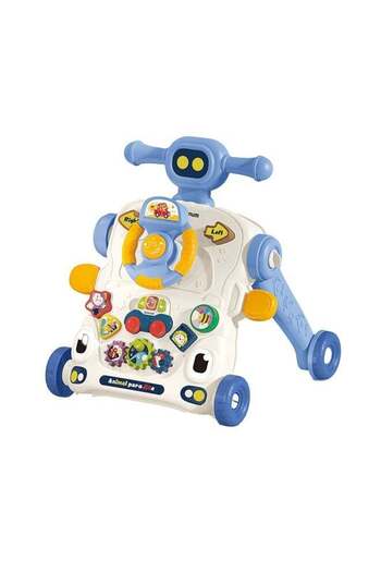 TEKNUM 3 in 1 Baby Walker With Musical Keyboard - Blue