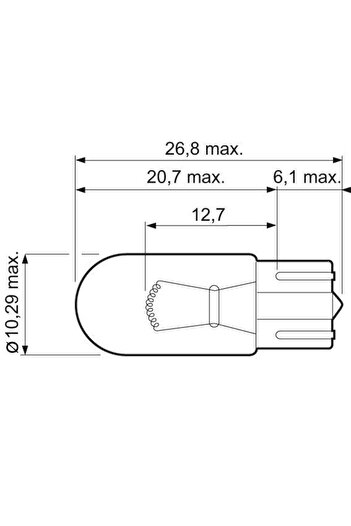 VALEO Car Bulb 032211 W5W 12V 5W, Socket W2,1x9,5d