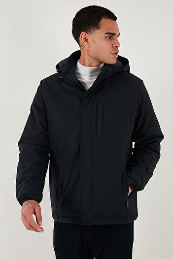 Buratti Regular Fit Çıkarılabilir Kapüşonlu Astarlı Mont Erkek MONT 497HECTOR