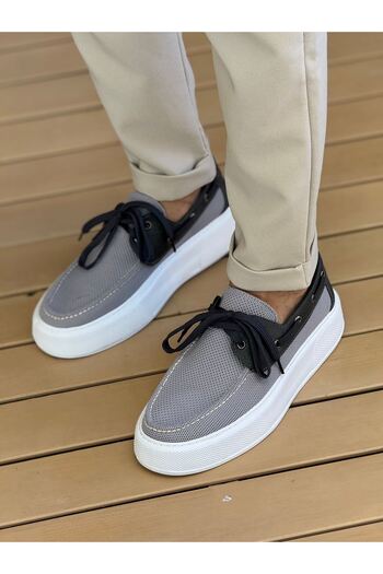 Zerenyus Torento Premium Knitwear Daily Casual Men's Shoes Anthracite
