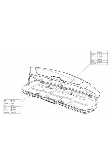 Thule LockBar 2016, Left, 1800 mm, Compatible with Motio Roof Box