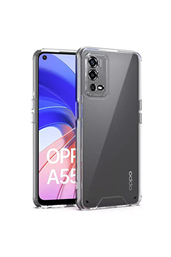 toyigoo Ally Oppo A55 4g Case Camera Protection Ultra Thin Transparent Silicone Case-(5775) - Tygo4913-171