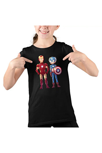 OEM Kids Girls Iron Man Rick and Morty Captain America T-Shirt
