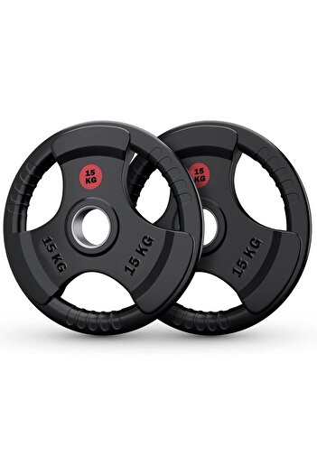 Delta Power Rubber Olympic Weightlifting Plates with 5 cm Grip from (30 kg)