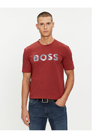 BOSS Ανδρικό T-Shirt 50513382 Κόκκινο
