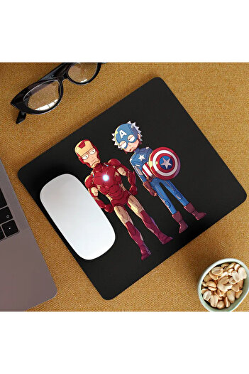 OEM Mousepad Iron Man Rick and Morty Captain America