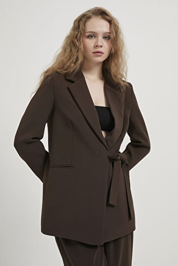Arma Life Armalife 7433 Side Tie Premium Blazer Women's Jacket