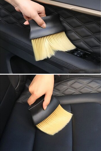Buffer ®   Car Interior Detailing Dust Cleaning Brush with Soft Bristles and Ergonomic Handle
