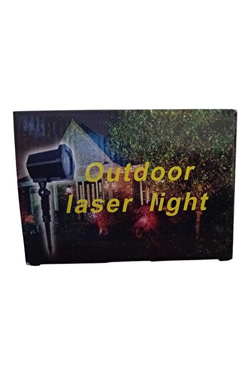 OEM Christmas Laser Projector, Indoor/Outdoor, 2 Colors Red/Green, Light Effects, Black