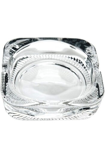 ORCHID GLASS ASHTRAY SQAURE TYG2402