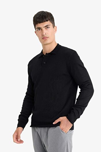 DeFacto Standard Fit Polo Neck Buttoned Knit Sweater (25 Au)