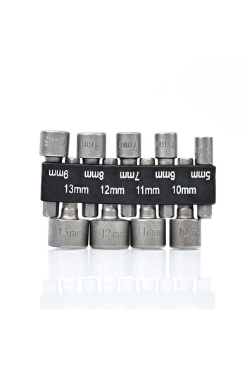 Rosfix Tubular Head Set 5–13MM | 1/4” | Stainless Steel | 9 Pieces
