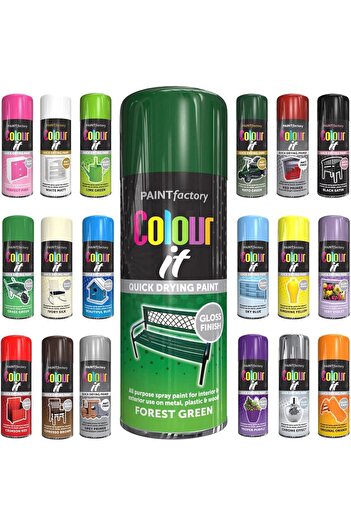 Paint Factory Color It Forest Green Gloss Spray Paint 400ml