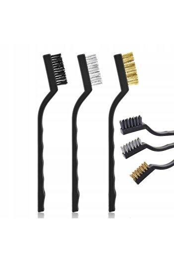 Rosfix Cleaning Brush Set 166MM | Steel, Brass, Nylon | Ergonomic Handle