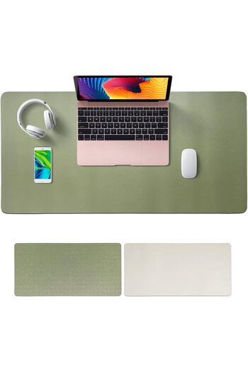 SKY TOUCH SKY-TOUCH Mouse Pad Large Leather Computer Desk Pad Office Desk Mat Extended Gaming Mouse Pad, Non-S