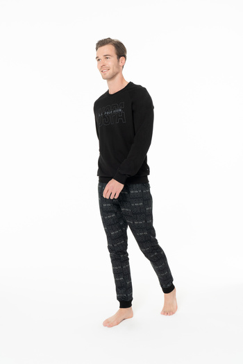 U.S. Polo Assn. Men's Winter Licensed Long Sleeve Pajama Set 18968