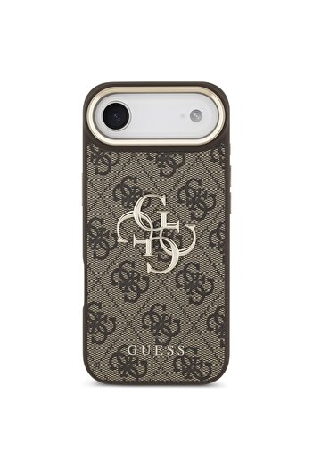Guess Case for iPhone 17 Air, Hardcase Big 4G Classic Logo, Slim Protection, Compatible, Brown
