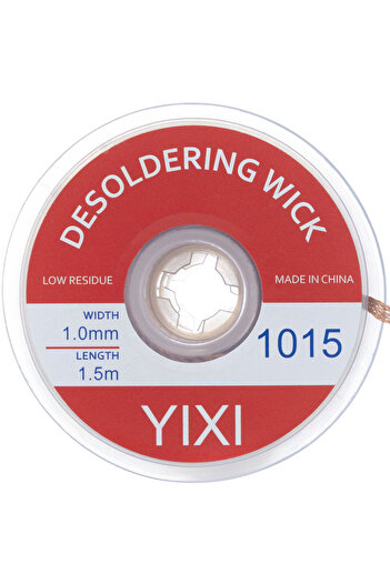 Rosfix Solder Desoldering Tape 1mm x 1.5m | With Flux | Fine Textured Copper