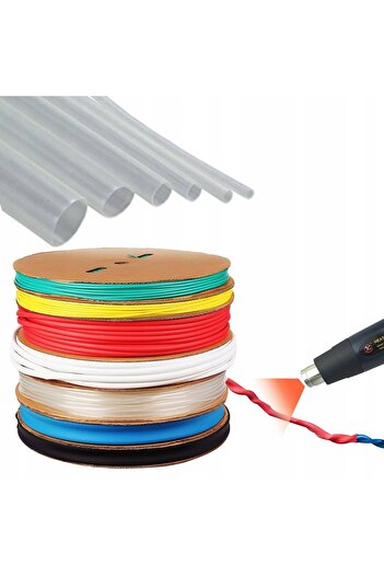 Rosfix Transparent Heat Shrink Tube 35mm 1M | Ratio 2:1, 1000V, -30~125°C