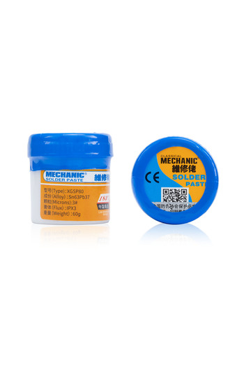 Rosfix Solder Paste XGSP80 60g | Sn63/Pb37, 183°C, Particles 25–38 µm