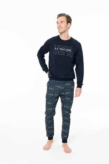 U.S. Polo Assn. Men's Winter Licensed Long Sleeve Pajama Set 18968