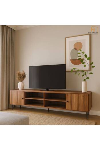 Al Saada Home Premium TV Cabinet - 180×40×54 cm - Brown